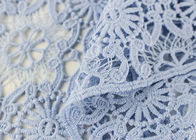 Guipure Dying Lace Fabric With Floral Water Soluble Lace Design For Dress Factory