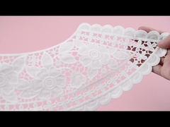 Floral Lace Collar Applique 3.5 - 4 Level Polyester Material