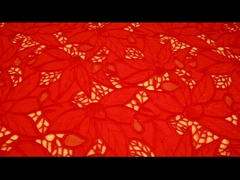 mooie blad guipure borduurwerk tule kant stof