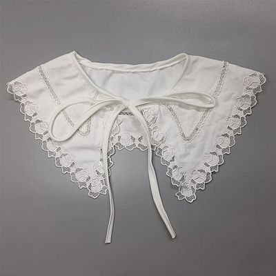 Aanpasbare ronde kant kraag Applique